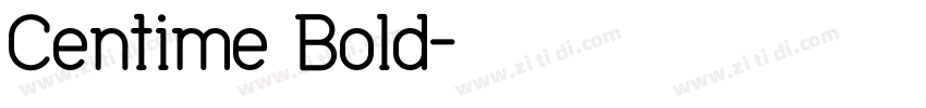 Centime Bold字体转换